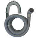 Ver imagem 1 de Mangueira Saída Água Máquina De Lavar Universal 5m Metros Cinza Com Suporte | Ledmang