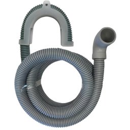 Mangueira Saída Água Máquina De Lavar Universal 5m Metros Cinza Com Suporte | Ledmang - 1