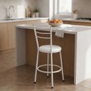 Ver imagem 3 de Cadeira Buffet em Aço Ideal para Sala de Jantar Cozinha Confortável Nina:branco