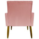 Ver imagem 7 de Kit 4 Poltronas Decorativas Mari Suede Pé Palito 30cm Castanho