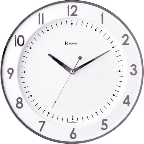 Relógio de Parede Herweg 6806-028 Cromado