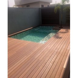 Deck Madeira Plástica para Piscina:marrom - 6