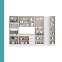 Ver imagem 3 de Cozinha Completa com Balcão Milla Clara 15 Portas MDF 350cm Branco