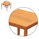 Ver imagem 4 de Mesa de Jantar 80x80cm Madeira Maciça Natural