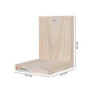 Ver imagem 5 de Suporte de madeira natural rustico para plantas e flores