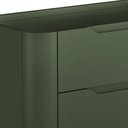 Ver imagem 6 de Kit 02 Mesas de Cabeceira Orgânica 3 Gavetas Pés Industrial Preto Bliss I03 Musgo - Lyam Decor