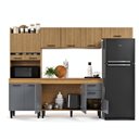 Ver imagem 7 de Armário de Cozinha Completa Modulada Grande com Nicho 11 Portas e Gavetas com Nichos para Utensilios
