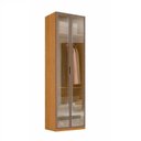 Ver imagem 2 de Guarda-roupa Modulado 2 Portas Vidro Reflecta sem Gavetas 90cm 100% MDF