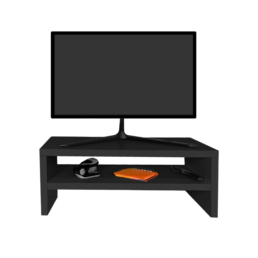 Suporte Monitor Duplo Preto - Belliv Decor