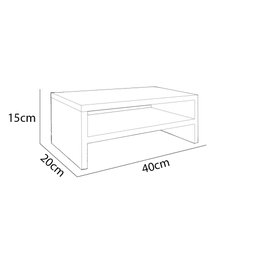 Suporte Monitor Duplo Preto - Belliv Decor - 4
