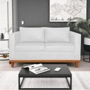 Ver imagem 1 de Sofá 3 Lugares Europa 180 cm Estilo Conforto e Elegância Corano Branco - ADJ Decor