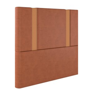 Cabeceira Solteiro Verona em Veludo com Sapata Cor Terracota Sonhar 10111VL - 35 - TERRACOTA