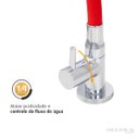 Ver imagem 4 de Torneira Cozinha Mesa Silicone Vermelho C61 Arejador Fixo