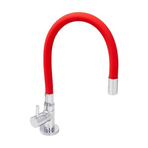 Torneira Cozinha Mesa Silicone Vermelho C61 Arejador Fixo