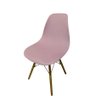 Capa de Cadeira Charles Eames Eiffel Pé Palito 1 Peça Malha Lisa:rosa - 1