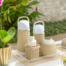 Leiteira de Porcelana C/ Vime Fendi - 1l - 3