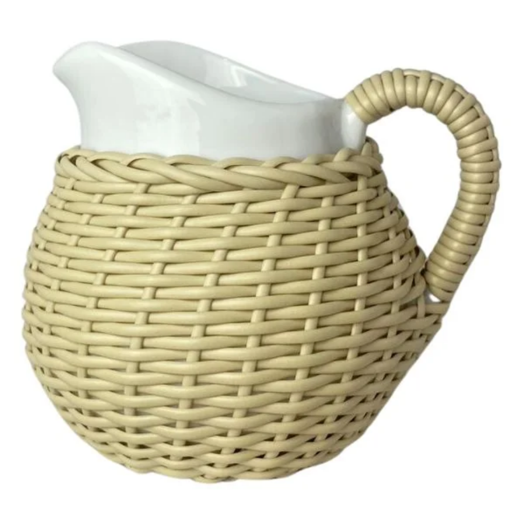 Leiteira de Porcelana C/ Vime Fendi - 1l - 6