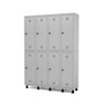 Roupeiro De Aço 8 Portas Insalubre Grp-504/8 Com Pitao Com Prateleira Cinza - Pandim - 1