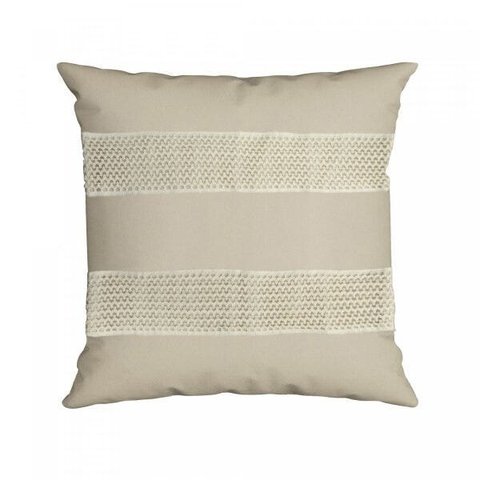 Capa para Almofada com Crochê 50x50cm Silk Home Belchior