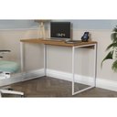 Ver imagem 1 de Mesa Secretária Escritório Secretária Industrial Li002 Canela/branco - Kappesberg