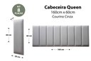 Ver imagem 2 de Placas Cabeceira Modulada Adesiva Queen Estofada 160cm x 60cm Kit 8 Placas - Courino Cinza