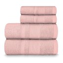 Ver imagem 1 de Jogo de Toalha Banhão Master 100% Algodão 4 Peças Gramatura 550 Rosa Cravo