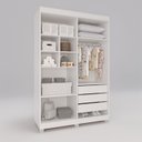 Ver imagem 7 de Guarda-roupa Infantil 4 Portas 3 Gavetas Alice Espresso Móveis