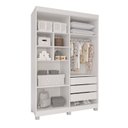 Ver imagem 4 de Guarda-roupa Infantil 4 Portas 3 Gavetas Alice Espresso Móveis