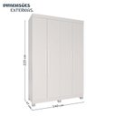 Ver imagem 3 de Guarda-roupa Infantil 4 Portas 3 Gavetas Alice Espresso Móveis