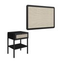 Ver imagem 3 de Conjunto Cama Solteiro 90cm Mesa com Gaveta MDP Nero Artesano Móveis