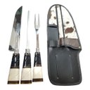 Ver imagem 3 de Conjunto Faca Chaira Garfão Três Listras Inox 9 Gaúcho Origi