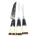 Ver imagem 4 de Conjunto Faca Chaira Garfão Três Listras Inox 9 Gaúcho Origi