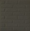Ver imagem 6 de Kit 20 Placas Decorativas 3D Tijolinho Preto 50x50 cm