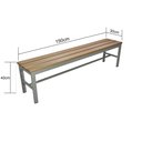 Ver imagem 2 de Banco para Vestiário Madeira/cinza