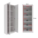 Ver imagem 3 de Conjunto de Escritório 2 Peças com Escrivaninha ME4185 e Armário ME4115 com 2 Portas de Vidro
