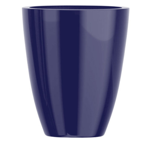 Vaso de Fibra de Vidro Roma P 50cm Decorativo Azul Noturno