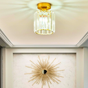 Ver imagem 7 de Luminária Plafon 17cm Metal Dourado 15 Cristais Lustre Teto Gimpo Kjgd-01-gold