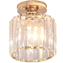 Ver imagem 1 de Luminária Plafon 17cm Metal Dourado 15 Cristais Lustre Teto Gimpo Kjgd-01-gold