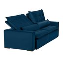 Ver imagem 2 de Sofá 4 Lugares 2.30 Mt Retrátil E Reclinável Sofatec Azul