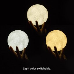 Umidificador Aromatizador Luminária Lua Cheia 3d com 3 Cores Led 880ml - 2