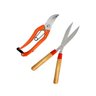Kit Tesoura de Poda 8'' + Tesoura para Grama 12" Jardinagem Manutenção de Áreas Verdes - 1