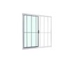 Vitro 2 Folhas 1,00 X 1,50 C/grade Total Alumínio Branco - 4