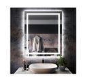Ver imagem 1 de Espelho jateado camarim com led frontal frio 70x90cm TOUCH Woodglass 70x90 jato frio touch
