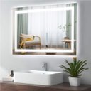 Ver imagem 5 de Espelho jateado camarim com led frontal frio 70x90cm TOUCH Woodglass 70x90 jato frio touch