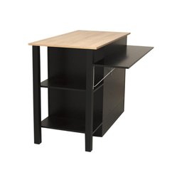 Bancada Gourmet Ilha Cozinha Ditália 2 Portas Cd-1028 Cor:preto - 8