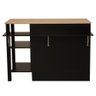 Bancada Gourmet Ilha Cozinha Ditália 2 Portas Cd-1028 Cor:preto - 5