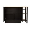 Bancada Gourmet Ilha Cozinha Ditália 2 Portas Cd-1028 Cor:preto - 6