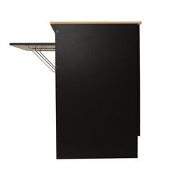 Bancada Gourmet Ilha Cozinha Ditália 2 Portas Cd-1028 Cor:preto - 9