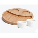 Ver imagem 1 de Conjunto para Petisco em Bamboo 3 Peças