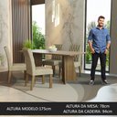 Ver imagem 3 de Conjunto Sala de Jantar Mesa Tampo de Madeira 4 Cadeiras Rustic/crema/imperial Ruby Madesa